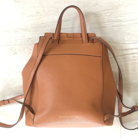 New Danielle Nicole Vegan Leather Backpack Purse - Picture 5 of 16
